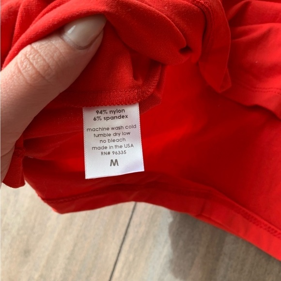 Susana Monaco Revolve one shoulder tiered mini dress red size medium - Picture 5 of 5